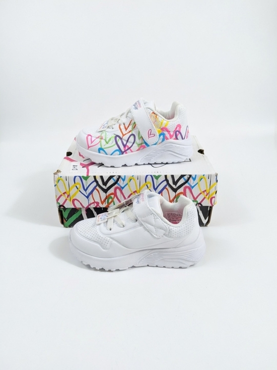 Skechers Other - Skechers x JGoldcrown Kids Uno Lite Love Levitate Sneakers White Multi Size 9